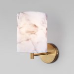 Настенный светильник с тканевым абажуром 60174/1 латунь Eurosvet