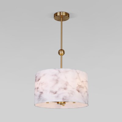 Потолочный светильник с тканевым абажуром 60174/3 латунь Eurosvet