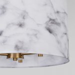 Потолочный светильник с тканевым абажуром 60174/3 латунь Eurosvet