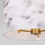 Потолочный светильник с тканевым абажуром 60174/3 латунь Eurosvet