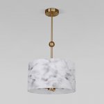 Потолочный светильник с тканевым абажуром 60174/3 латунь Eurosvet