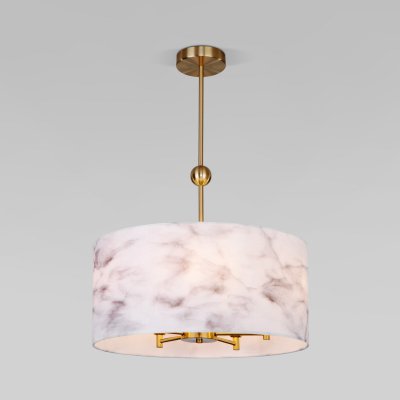 Потолочный светильник с тканевым абажуром 60174/5 латунь Eurosvet