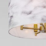 Потолочный светильник с тканевым абажуром 60174/5 латунь Eurosvet