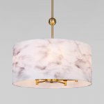 Потолочный светильник с тканевым абажуром 60174/5 латунь Eurosvet