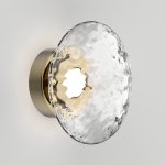 Настенный светодиодный светильник с прозрачным стеклянным плафоном 50389/1 LED латунь Eurosvet