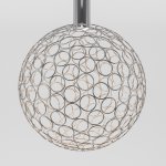 Подвесной светодиодный светильник с металлическим плафоном 90353/1 хром