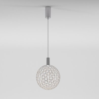 Подвесной светодиодный светильник с металлическим плафоном 90353/1 хром Подвесной светодиодный светильник с металлическим плафоном 90353/1 хром