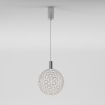 Подвесной светодиодный светильник с металлическим плафоном 90353/1 хром