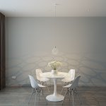 Подвесной светодиодный светильник с металлическим плафоном 90353/1 хром