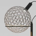 Напольный светодиодный светильник с металлическим плафоном 80492/1 черный