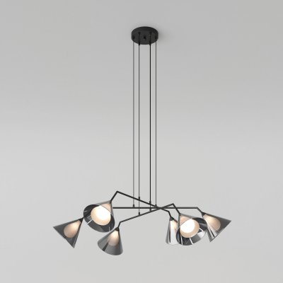 Подвесной светильник со стеклянными плафонами 70161/6 черный Подвесной светильник со стеклянными плафонами 70161/6 черный