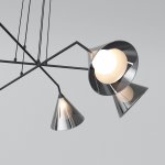 Подвесной светильник со стеклянными плафонами 70161/6 черный