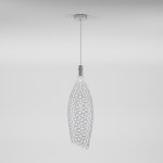 Подвесной светодиодный светильник с металлическим плафоном 90352/1 хром