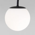 Потолочный светильник со стеклянным плафоном 30179/4 черный Eurosvet