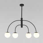 Потолочный светильник со стеклянным плафоном 30179/4 черный Eurosvet