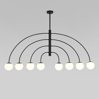 Потолочный светильник со стеклянным плафоном 30179/8 черный Eurosvet