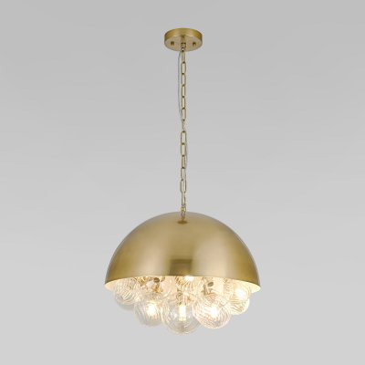 Подвесной светильник со стеклянными плафонами 30177 латунь Eurosvet