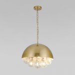 Подвесной светильник со стеклянными плафонами 30177 латунь Eurosvet