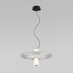 ПОДВЕСНОЙ СВЕТИЛЬНИК С АКРИЛОВЫМ И СТЕКЛЯННЫМИ ПЛАФОНАМИ 40029/1 LED/ белый Eurosvet