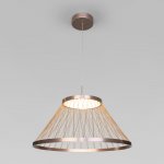 Подвесной светодиодный светильник 40017/1 LED коричневый Eurosvet
