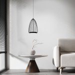 Подвесной светодиодный светильник 40009/1 LED черный Eurosvet