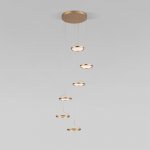 Подвесной светодиодный светильник 90034/6 золото Eurosvet