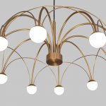 Подвесной светодиодный светильник 90030/10 LED золото Eurosvet