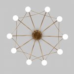 Подвесной светодиодный светильник 90030/10 LED золото Eurosvet