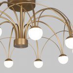 Потолочный светодиодный светильник 90031/10 LED золото Eurosvet