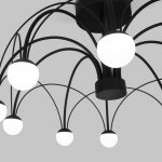 Потолочный светодиодный светильник 90035/10  LED черный Eurosvet