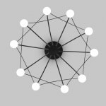 Потолочный светодиодный светильник 90035/10  LED черный Eurosvet