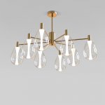 Потолочный светильник со стеклянными плафонами 60175/8 латунь Eurosvet