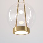 Подвесной светодиодный светильник со стеклянным плафоном 50267/1 LED латунь Eurosvet