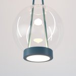 Подвесной светодиодный светильник со стеклянным плафоном 50267/1 LED синий Eurosvet