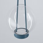 Подвесной светодиодный светильник со стеклянным плафоном 50267/1 LED синий Eurosvet