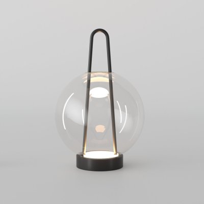 Настольный светодиодный светильник со стеклянным плафоном 80507/1 черный Eurosvet Настольный светодиодный светильник со стеклянным плафоном 80507/1 черный Eurosvet