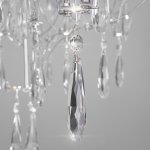 Подвесной светодиодный светильник с фигурным хрусталем 443/1