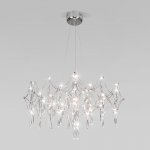 Подвесной светодиодный светильник с фигурным хрусталем 443/1