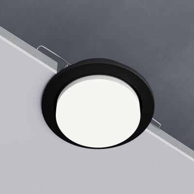 Светильник встраиваемый Circu GX53 черный 1035 GX53 WH Elektrostandard