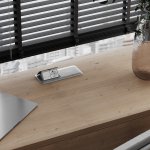 Выдвижной блок (Лючок) на 8 модулей (серебряный) Werkel W8078065