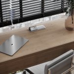 Модульная розетка с заземлением и шторками 45*45  (белый) Werkel W1171160