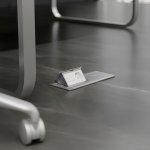 Модульная розетка с заземлением и шторками 45*45  (белый) Werkel W1171160