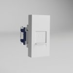 Модульная розетка Ethernet RJ-45 6 cat. 22,5*45 (белый) Werkel W1281101