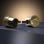 Светильник встраиваемый светодиодный Forte 15W 4000K латунь 25071/LED