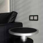 Выключатель одноклавишный (дымчатый) Werkel W1210004