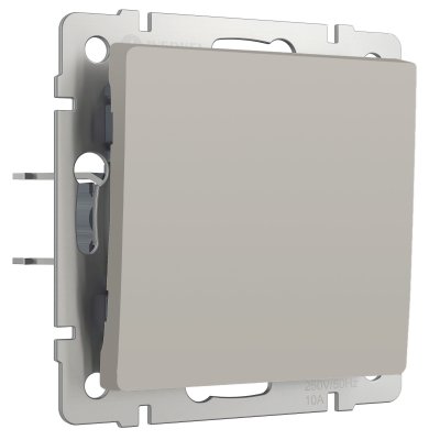 Выключатель одноклавишный проходной (дымчатый) Werkel W1212004