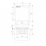 Выключатель одноклавишный проходной (дымчатый) Werkel W1212004