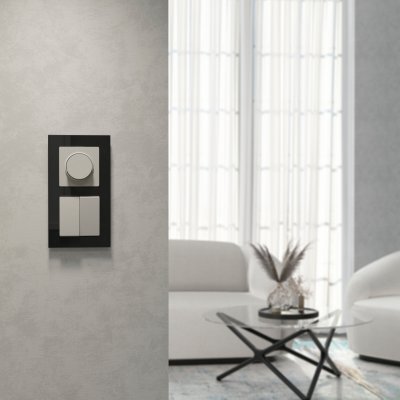 Выключатель двухклавишный (дымчатый) Werkel W1220004 Выключатель двухклавишный (дымчатый) Werkel W1220004