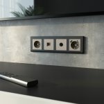 ТВ-розетка оконечная (дымчатый) Werkel W1283004