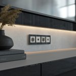 ТВ-розетка оконечная (дымчатый) Werkel W1283004